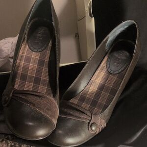 Sonoma Dark Brown Women's Flats with Button Detail